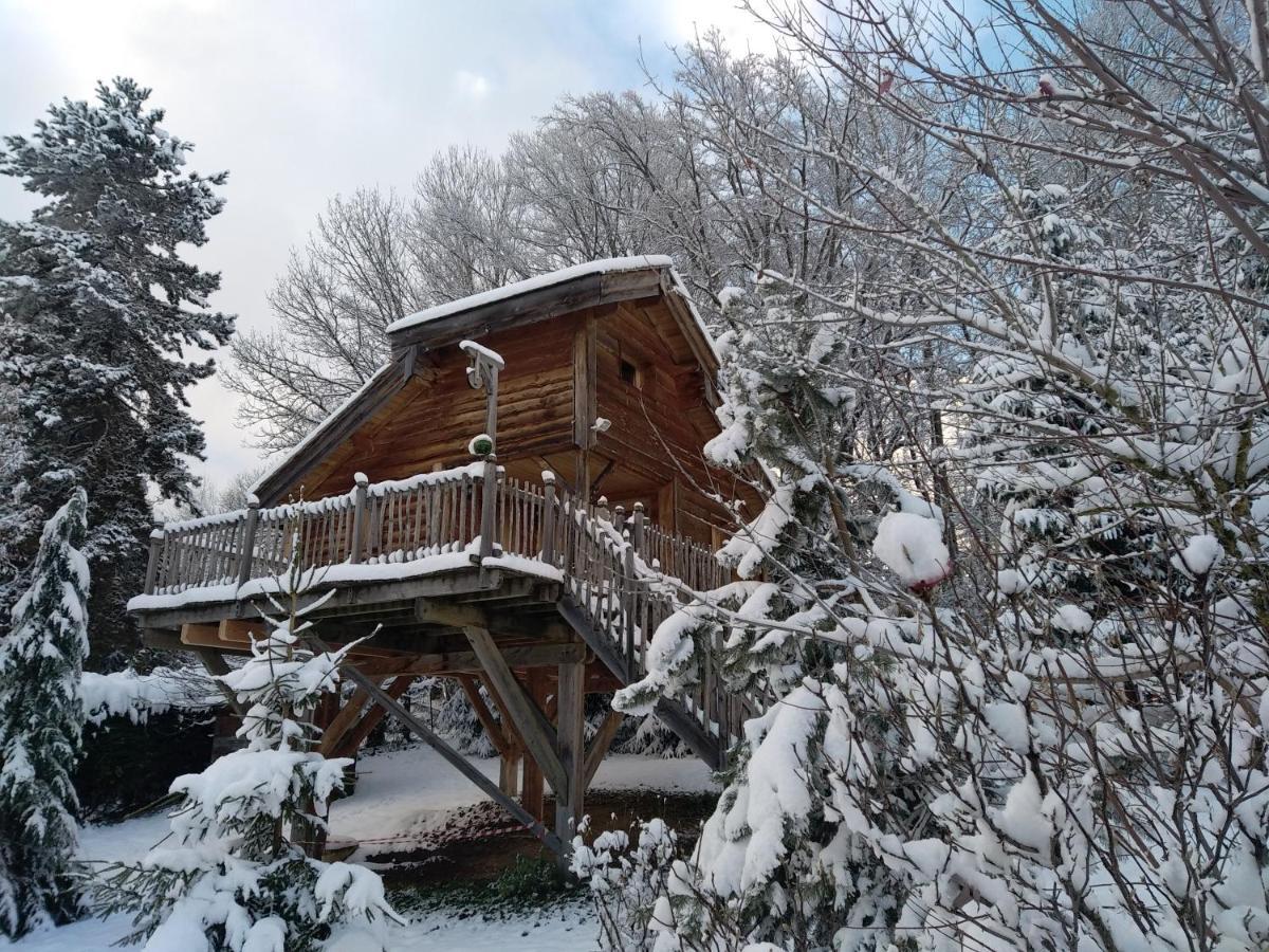 La Cabane A L'Oree Des Bornes Évires Buitenkant foto