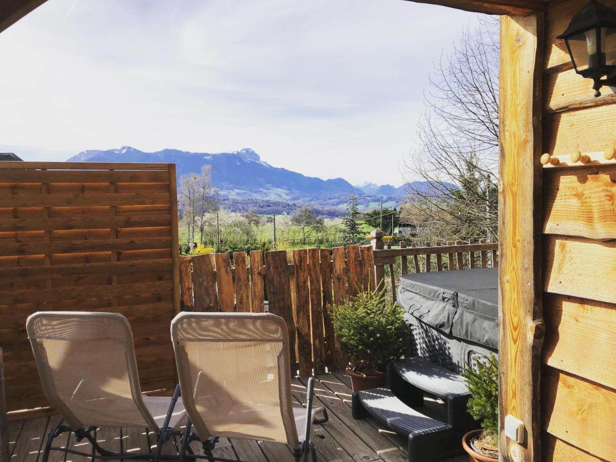 La Cabane A L'Oree Des Bornes Évires Buitenkant foto